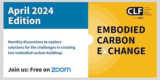 Hauptbild für The Embodied Carbon Exchange (April)