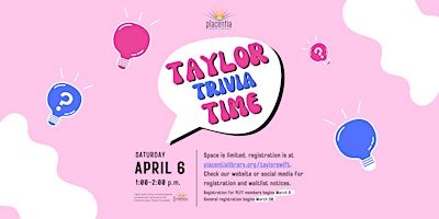 Imagem principal do evento Taylor Trivia Time