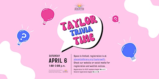 Imagem principal do evento Taylor Trivia Time