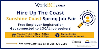 Primaire afbeelding van Hire Up The Coast - Sunshine Coast Spring Job Fair (Employer Registration)