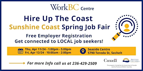 Hire Up The Coast - Sunshine Coast Spring Job Fair (Employer Registration)