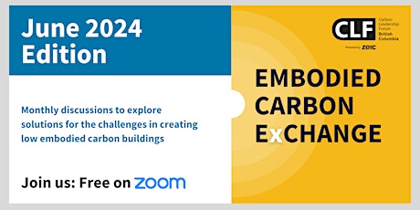 The Embodied Carbon Exchange (June, Online)