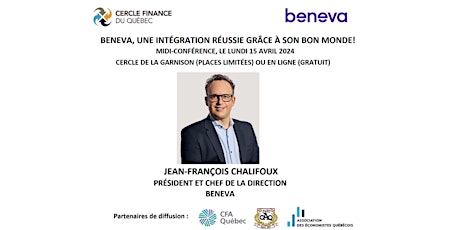 Imagem principal do evento BENEVA, UNE INTÉGRATION RÉUSSIE GRÂCE À SON BON MONDE!        WEB : 12 H 30