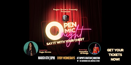 Imagen principal de Open Mic Night | Say It with Your Chest