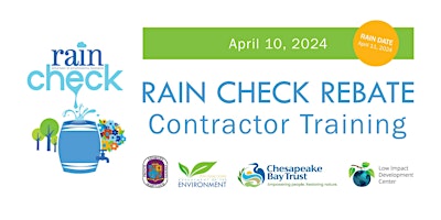 Hauptbild für Day1:Spring'24 Prince George’s County Rain Check Rebate Contractor Training