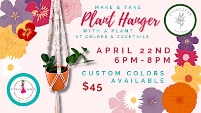 Make & Take Plant Hanger with a Plant!