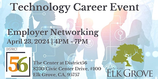 Primaire afbeelding van Technology Career Event Hosted by City of Elk Grove + Cyber Proud
