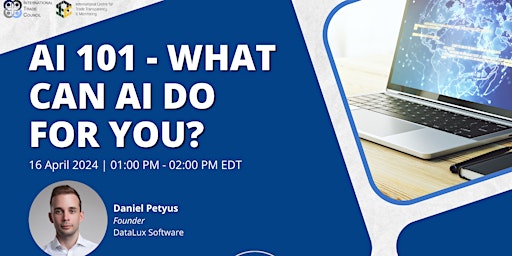 Imagem principal do evento WEBINAR: AI 101 - What Can AI Do For You?