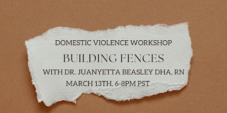 Image principale de Domestic Violence Workshop: Building Fences