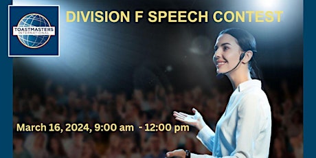 DIVISION F SPEECH CONTESTS - INTERNATIONAL AND EVALUATION primary image