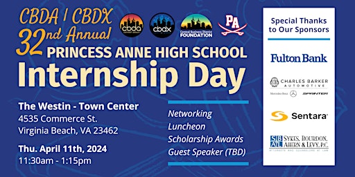 Hauptbild für CBDA/CBDX 32nd Annual Princess Anne High School Internship Day
