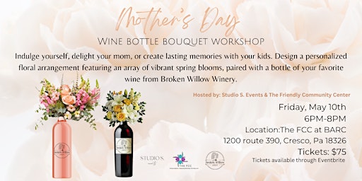 Primaire afbeelding van Mother's Day Wine Bottle Bouquet's