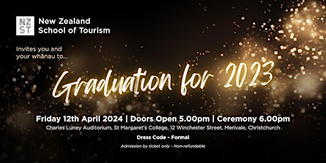 New Zealand School of Tourism Graduation Ceremony