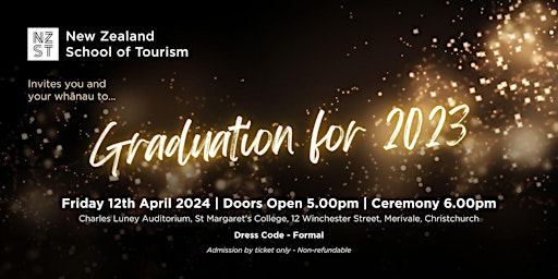 New Zealand School of Tourism Graduation Ceremony primary image