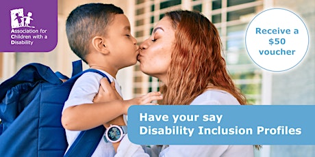 Primaire afbeelding van Have Your Say: Disability Inclusion Profiles - Tue 26 Mar 10.00am