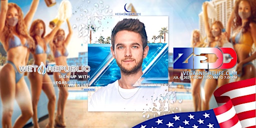 Primaire afbeelding van Zedd | July 4th Weekend Pool Party | Wet Republic