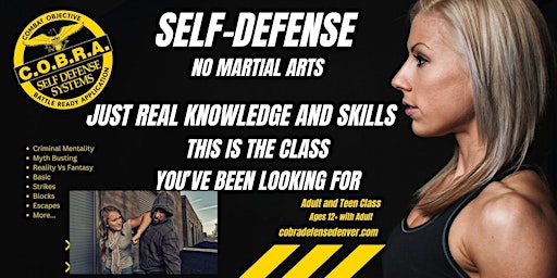 Imagem principal do evento Real World Self- Defense Class