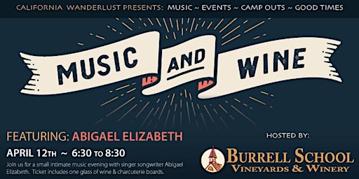 Hauptbild für Music & Wine @ Burrell School Winery