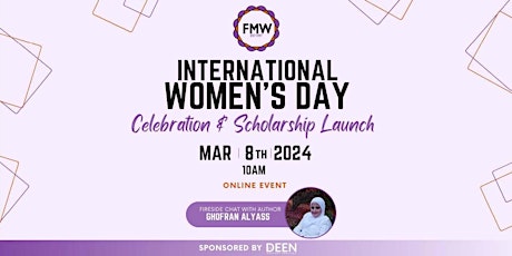Imagen principal de FMW International Women's Day Celebration & Scholarship Launch