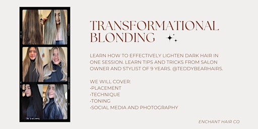 Image principale de TRANSFORMATIONAL BLONDING WITH @teddybearhairs