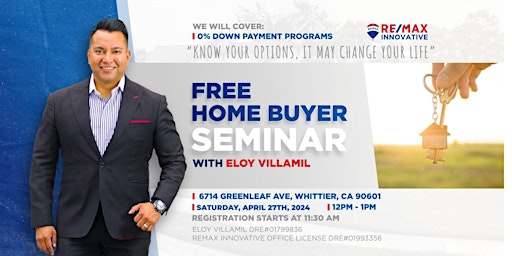 Primaire afbeelding van HOME BUYER SEMINAR! LEARN THE IN'S & OUT'S OF HOMEBUYING!