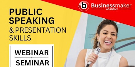 Live Seminar: Public Speaking & Presentation Skills