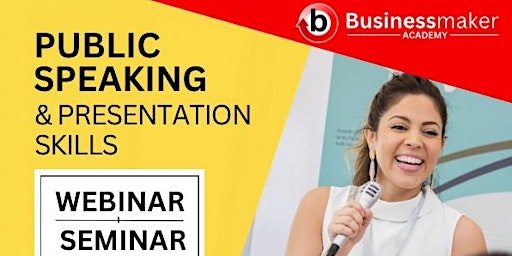 Live Seminar: Public Speaking & Presentation Skills primary image