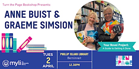Graeme Simsion & Anne Buist: Your Novel Project @ Phillip Island Library