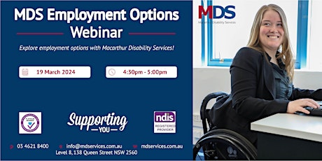 MDS Employment Options Webinar