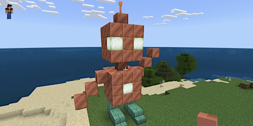 Imagem principal do evento Minecraft Build-A-Bot