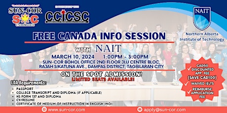 Info Session with Northern Alberta Institute of Technology (NAIT) - Bohol primary image