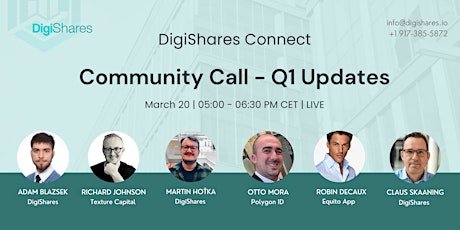 DigiShares Community Call: DITO, RE.X and Other Updates primary image