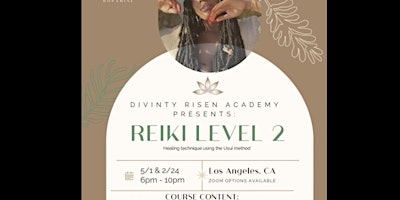 Immagine principale di Reiki Level 2 Course 