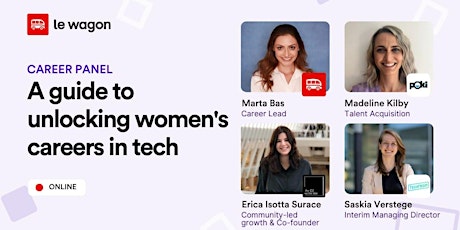 Imagen principal de Career Development Panel: A guide to unlocking women's careers in tech