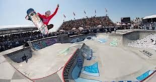 The skateboarding competition event was extremely lively primary image