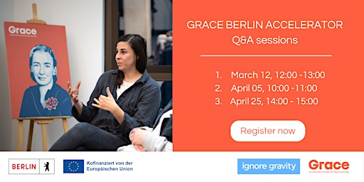 Primaire afbeelding van Grace Berlin Accelerator  Q&A sessions