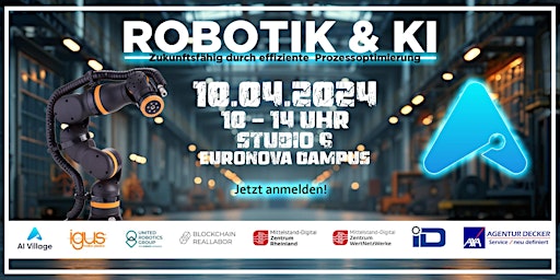 Imagem principal do evento Robotik & KI - Zukunftsfähig durch effiziente Prozessoptimierung