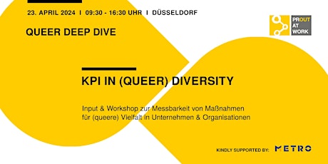Primaire afbeelding van QUEER DEEP DIVE: KPI in (Queer) Diversity