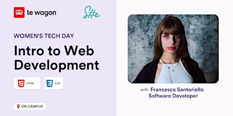 Imagen principal de Women's Tech Day: Intro to Web Development