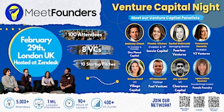 Imagem principal do evento MeetFounders Venture Capital Night (February 2024, London) In-Person Event