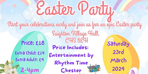 Primaire afbeelding van Under 4's  Epic Easter Party with Peter Rabbit, Egg hunt and Entertainment