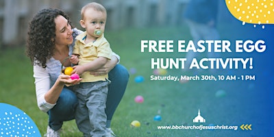 Imagem principal do evento FREE EASTER EGG HUNT ACTIVITY!