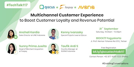 TechTalk #117 : Multichannel Customer Experience to Boost Customer Loyalty and Revenue Potential primary image