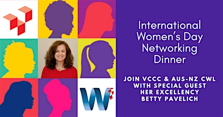 VCCC & ANZ CWL International Women's Day Networking Dinner primary image