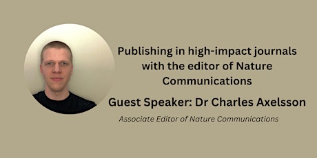 Publishing in high-impact journals with the editor of Nature Communications  primärbild