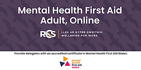 Mental Health First Aid - Adult, Online primary image