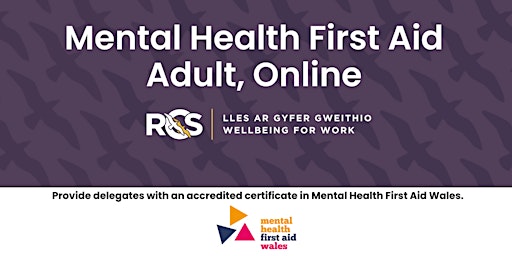 Imagem principal do evento Mental Health First Aid - Adult, Online