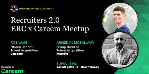 Imagem principal do evento Recruiters 2.0 | ERC x Careem Meetup