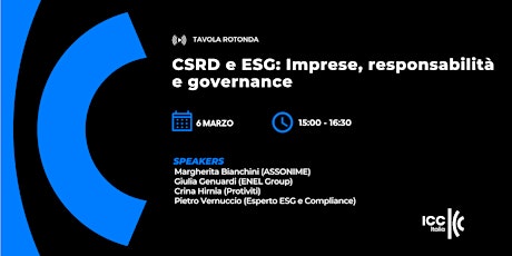 Immagine principale di CSRD e ESG: Imprese, responsabilità e governance 