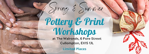 Imagen de colección para  Spring/Summer Pottery & Printmaking Workshops